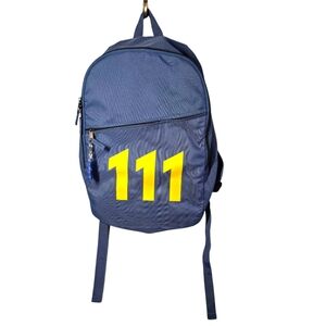 Fallout 3 Vault 111 Blue Yellow Bookbag Rucksack Backpack and Keychain